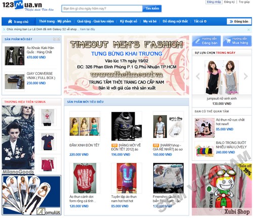 123mua 10 Website mua bán trực tuyến hàng đầu tại Việt Nam