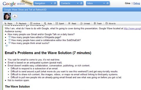 google-wave5 google wave5 Google Wave mạng xã hội bên trong hòm thư