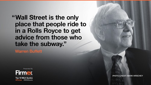 Warrent Buffett: “Wall Street là nơi duy nhất mà những người đi lại trên chiếc Rolls Royce đến tham khảo ý kiến từ những người đi tàu điện ngầm”.